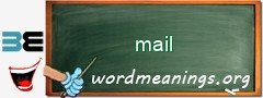 WordMeaning blackboard for mail